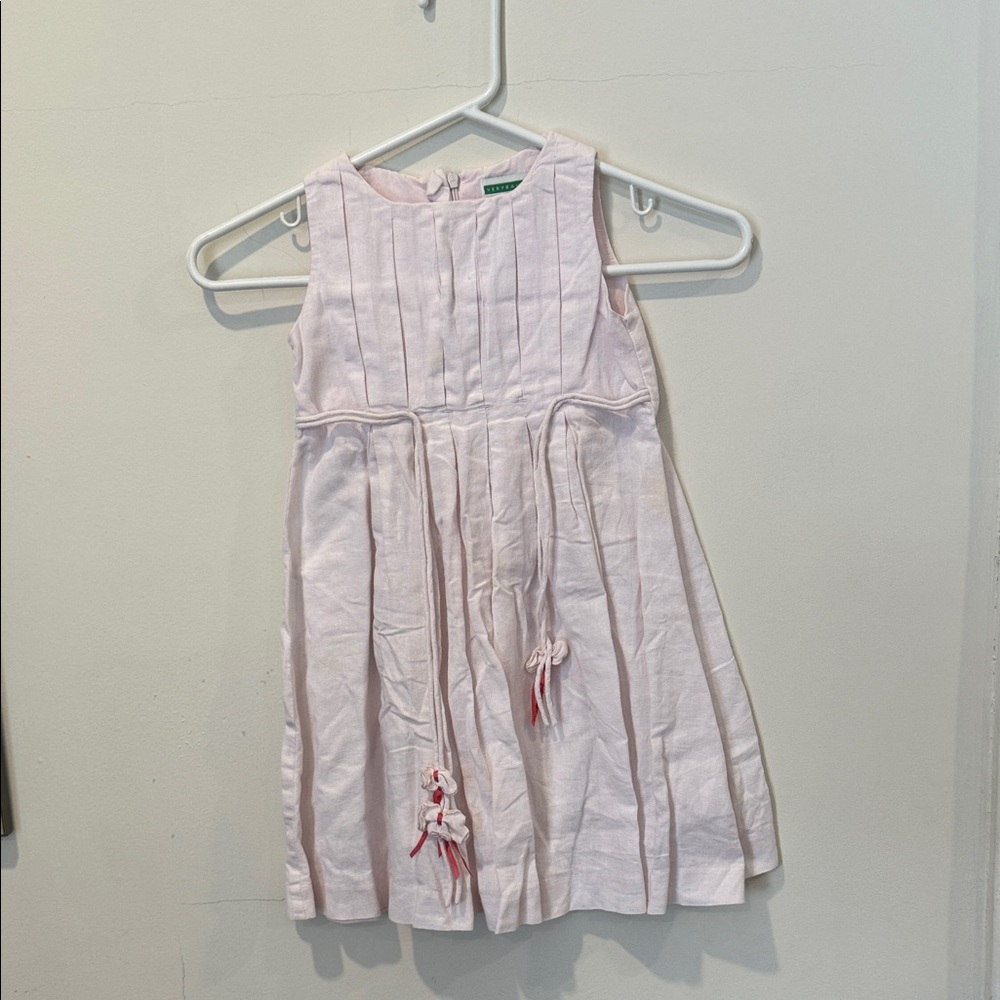 Pink Sleeveless Kids Dress